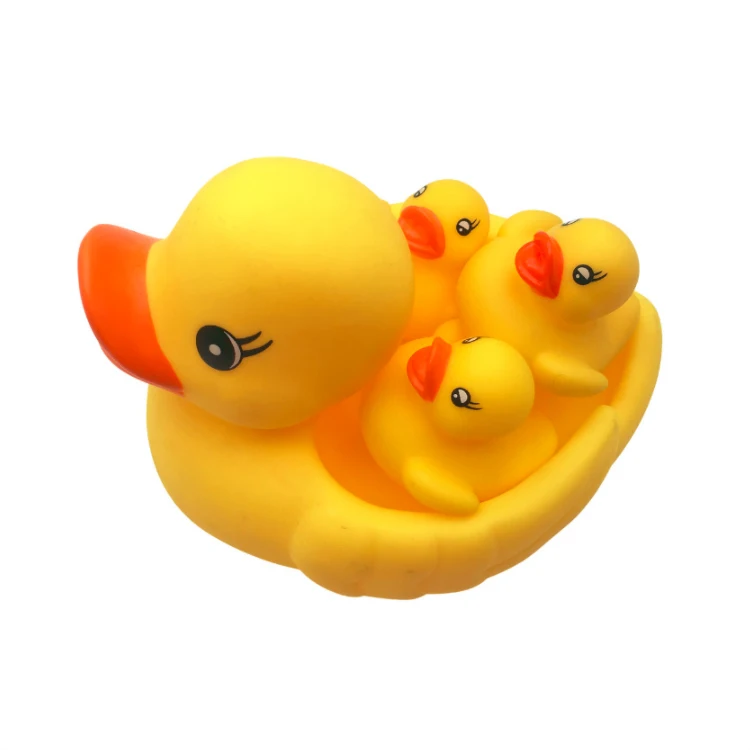 Kids Shower Swimming little Mini Yellow Bulk Rubber Duck Bath Toy Sound Floating Ducks for baby