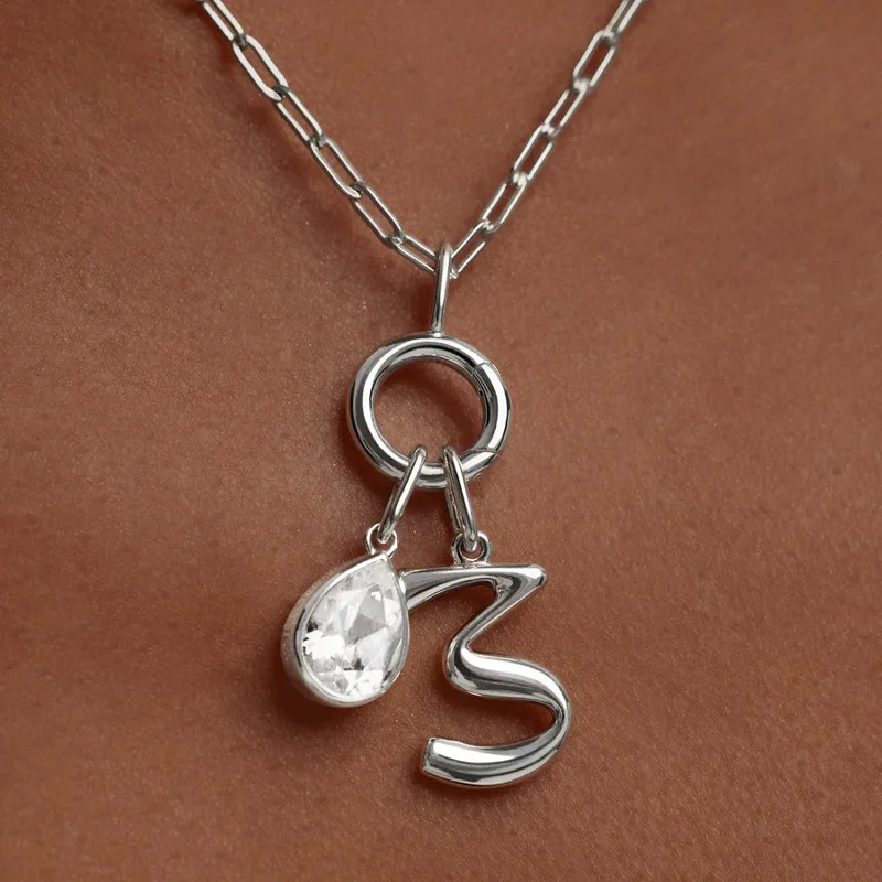 LUCKYDG Waterproof Tarnish Free Hypoallergenic Jewelry Women 18k Gold Plated Stainless Steel Clip On Charms For Necklace