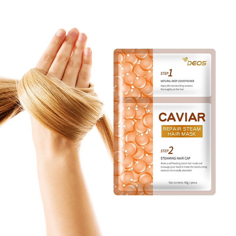 Private label repair hair salon home caviar steam fashion nourishing hair mask