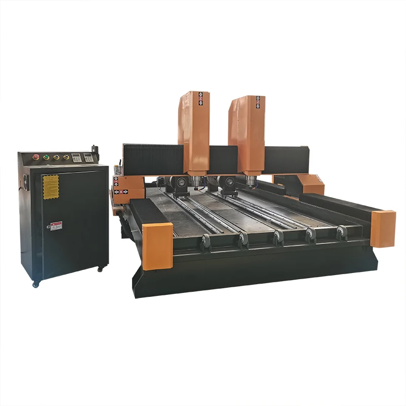 LEEDER CNC 1325 1825 камень Cnc маршрутизатор с 2 цилиндрами Серводвигатель привод гравировальное оборудование для камня 3d гравер