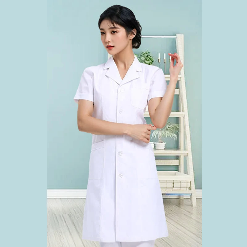 High Quality Hospital Doctors Surgical Clinic Overalls Lab Coat Hospital White Gowns underscrub