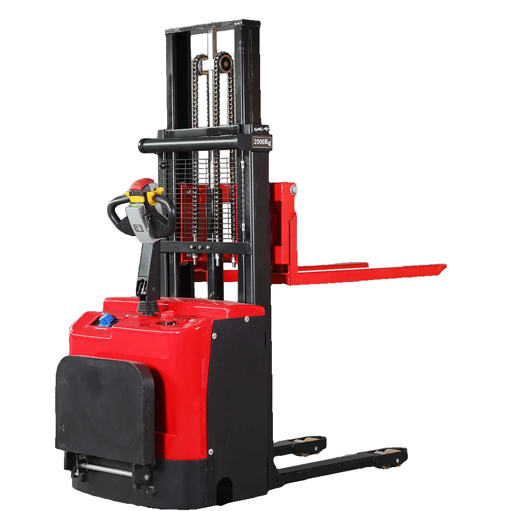 Factory Direct sale Pallet Lifter Forklift In Warehouse lifting height 1600mm 3000mm Semi Electric Pallet Stacker