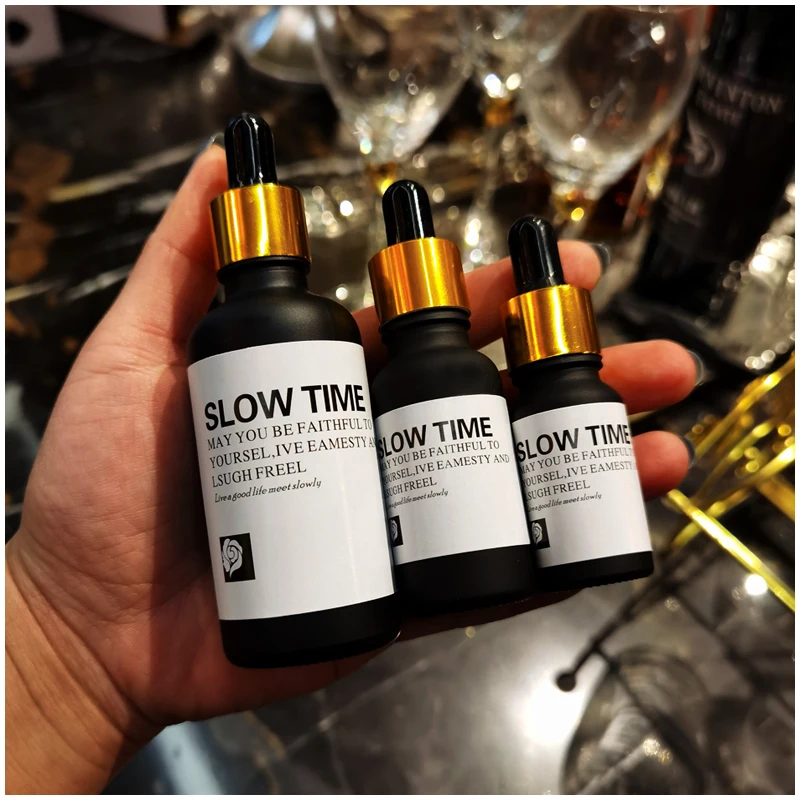 black frosted boston round 120ml 30ml  8oz 15ml 4 8 oz  cosmetic cuticle oil bottle with frosted glass dropper bottles