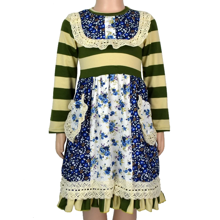 Digital Print Customization Beggar Skirt new born baby clothes Big Pocket Cute baby knitted dress