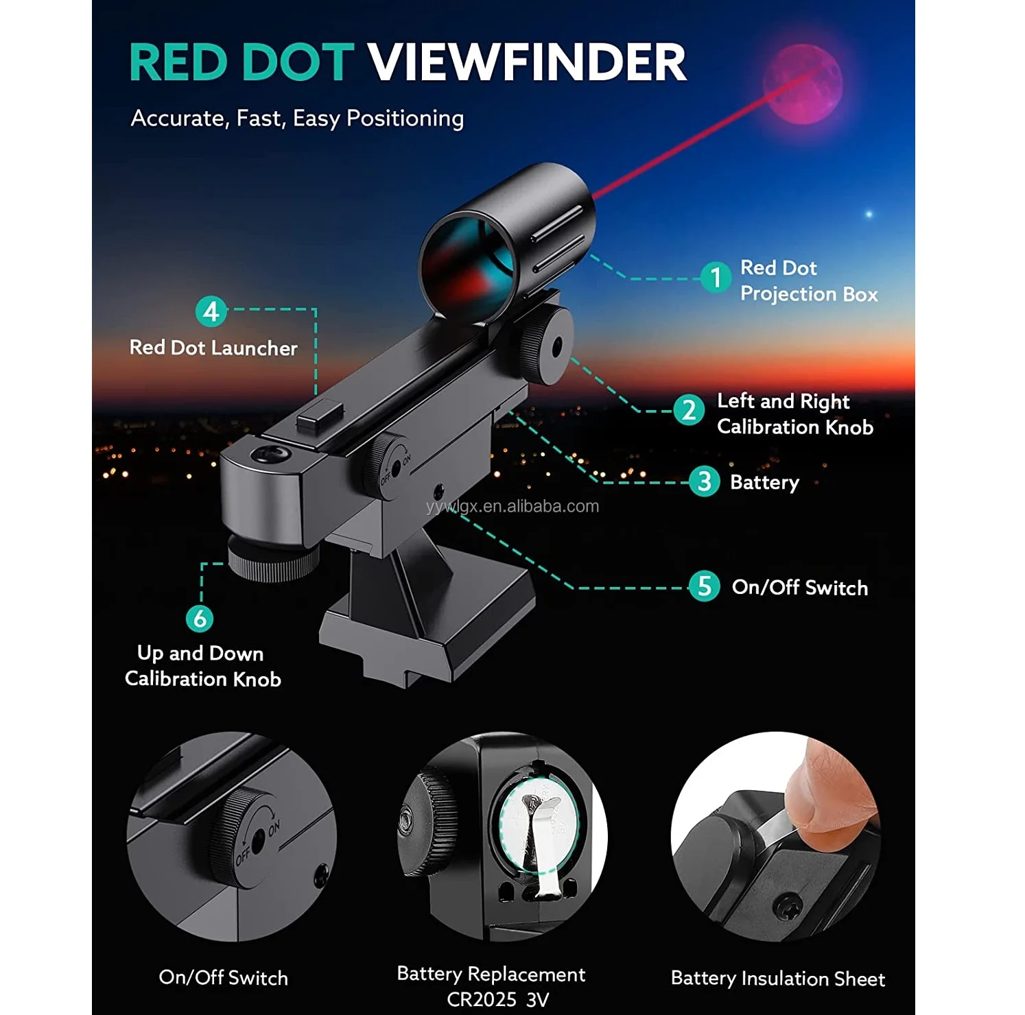 Astronomical telescope 90700 Portable Travel Telescope with Phone Adapter Powerful AZ-Mount Telescope with Tripod