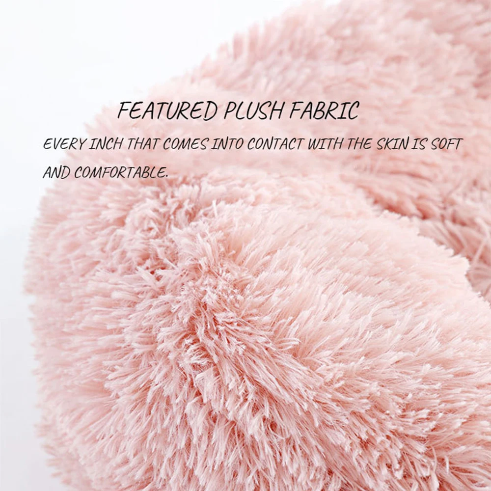 Manufacture Pet Accessories Cat Washable Large Donut Round Plush Sofa dog Luxury Rest improved Sleep Faux Fur Dog Bed