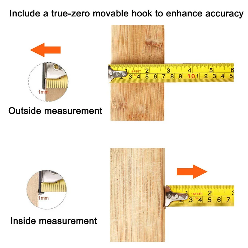 KEMING High Quality Measure Tape 3m 5M 7.5m 8m Steel Waterproof Tape Measure