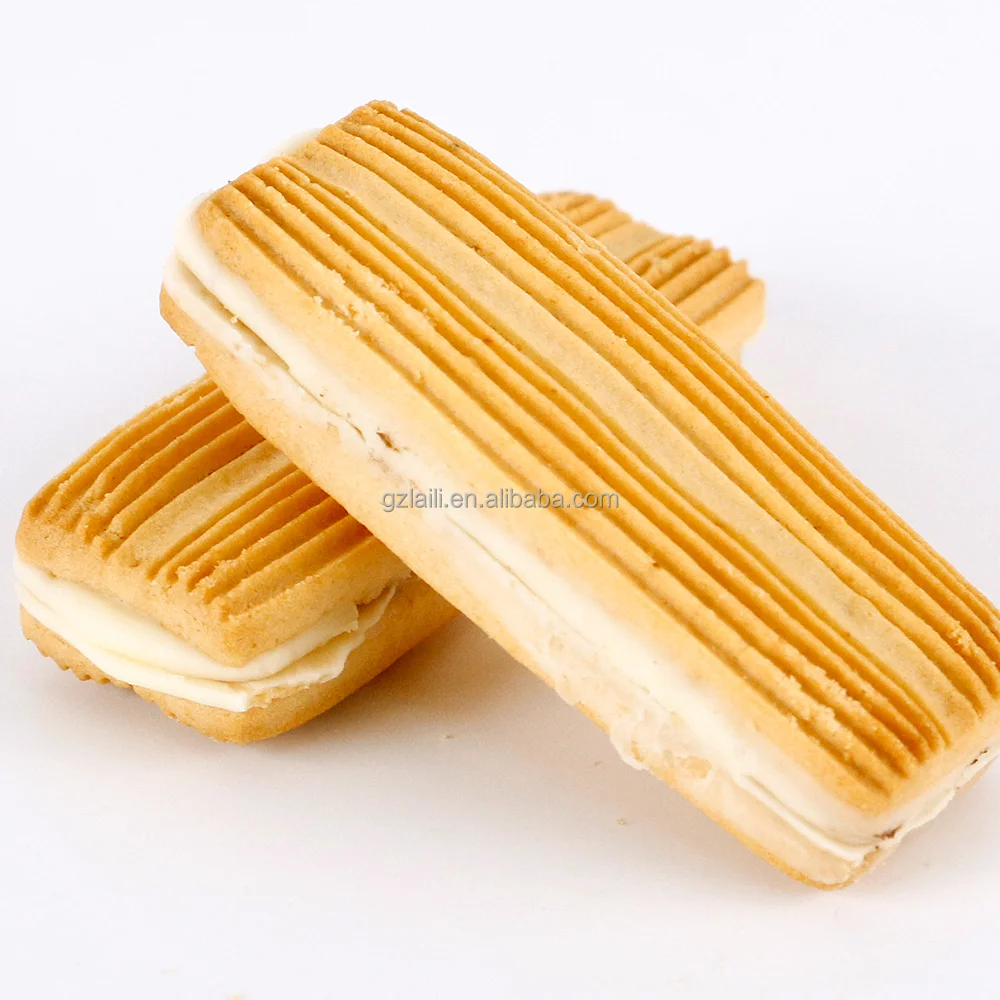 Wholesale Private Label Sweet Sandwich Biscuits Soft Coffee Cheese Corn Cocoa Lemon Halal Vanilla Cookies