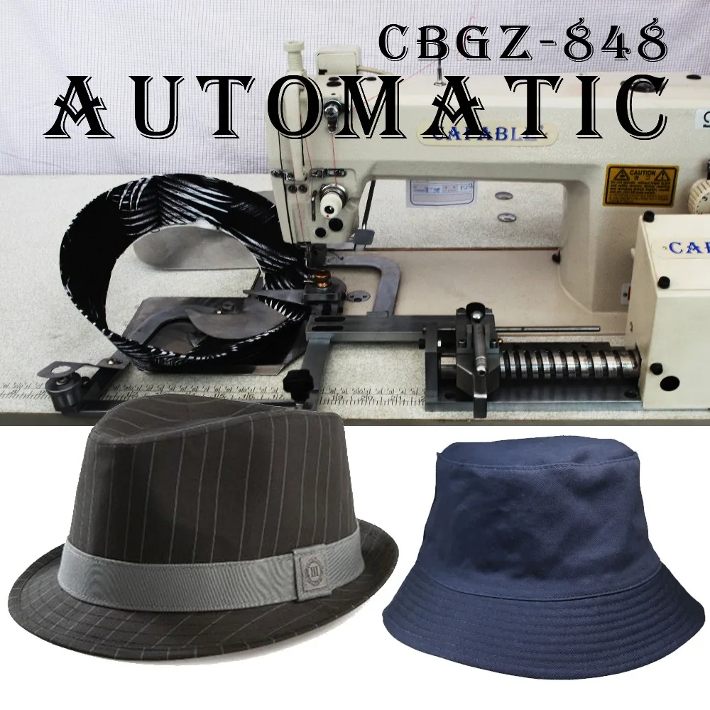 CBGZ-814 Automatic sew the brim of hat sweat belt sewing machine making hat machinery
