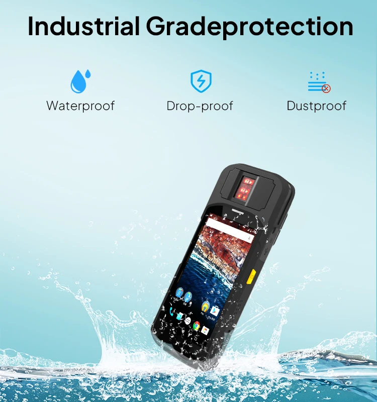 Compact All-in-one Biometric Fingerprint Terminal with Documenting Reading and Barcode Reader for Election Solution