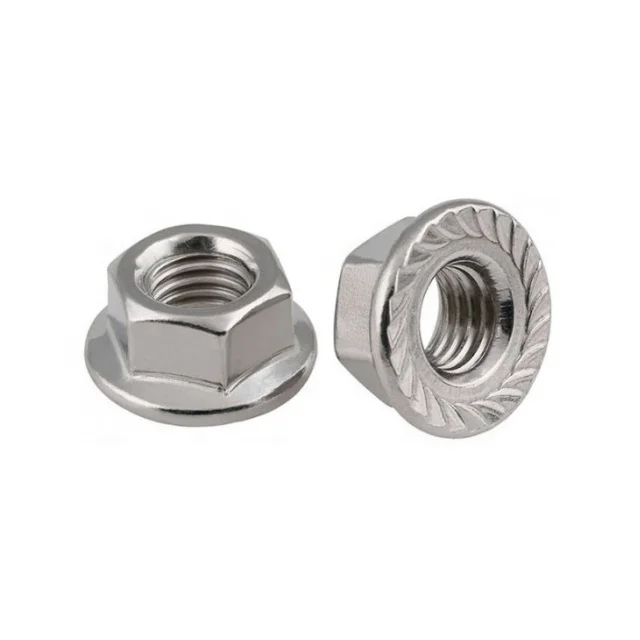 DIN6923 DIN6926 класс 8 шестигранный фланец из углеродистой стали M3-M24 шестигранные гайки с синим оцинкованным покрытием