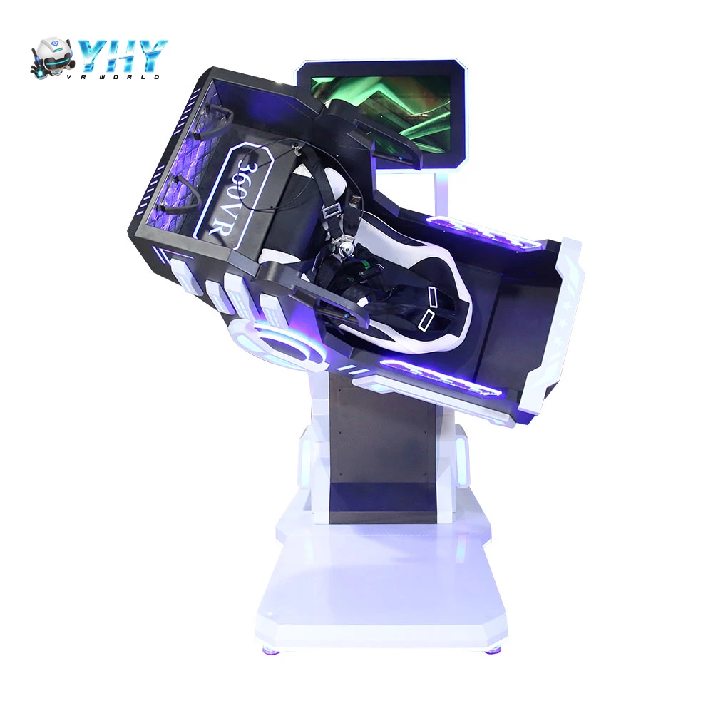 YHY Factory Made Attractive 360 Rotation 1Player Shooting Cinema Virtual Reality Simulator VR Chair 360