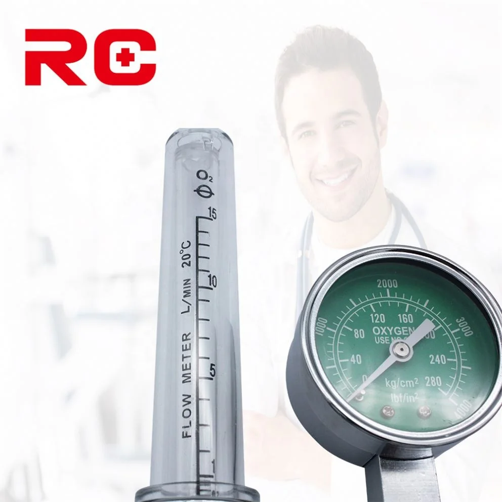 Medical Oxygen Regulator Cylinder Regulator Double Stage Mini Gas Co2