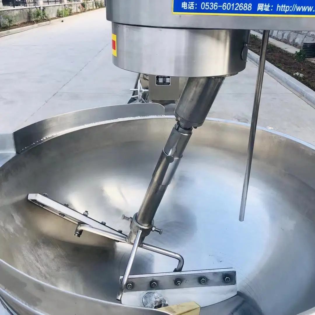 Industrial Multifunctional Vacuum Jacketed Kettle Sugar Syrup Boiler Machine Food Jacketed Kettle Paste Cooking Pot With Stirrer