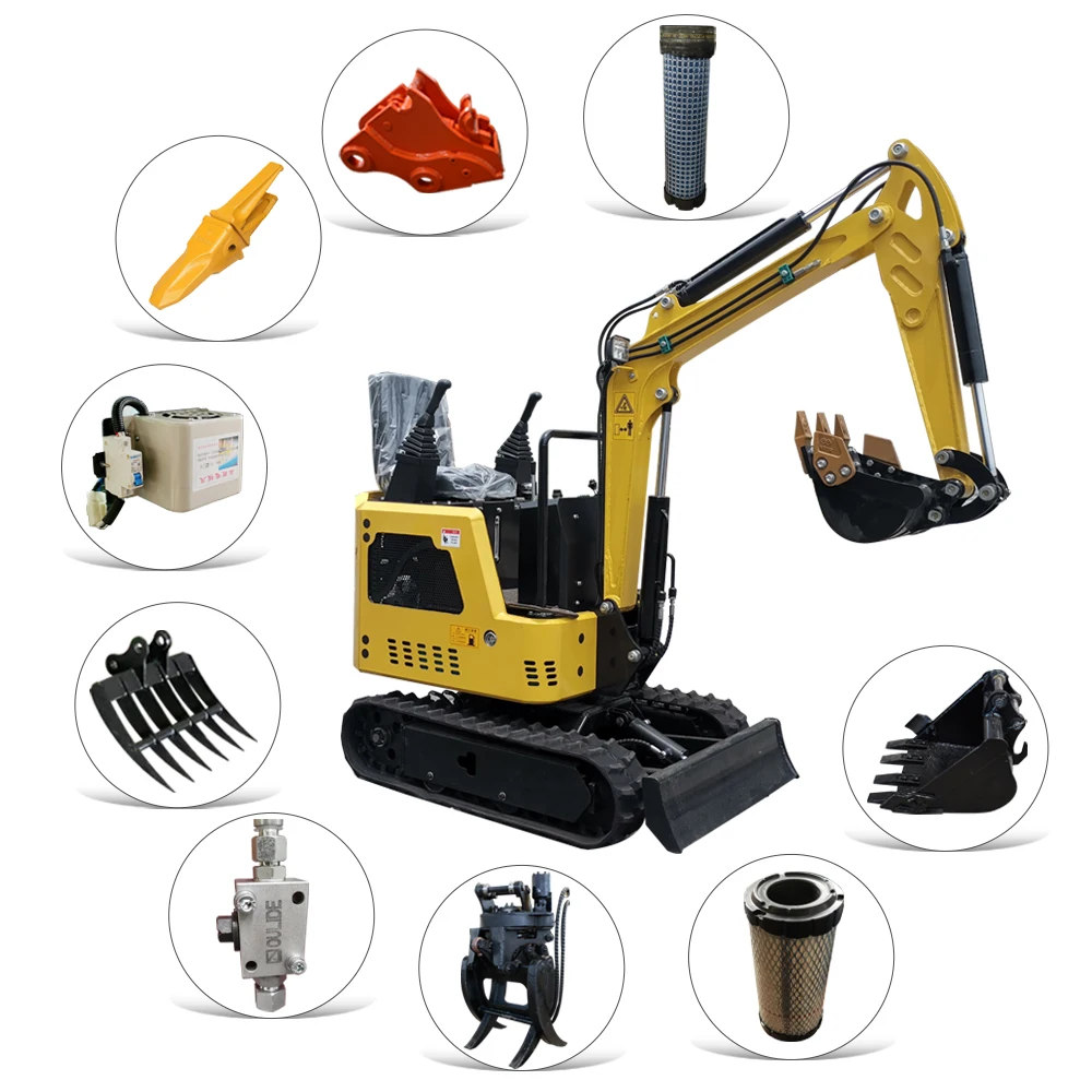 New Crawler Small Hydraulic Micro Mini Excavator Digger Machine Attachment For Sale