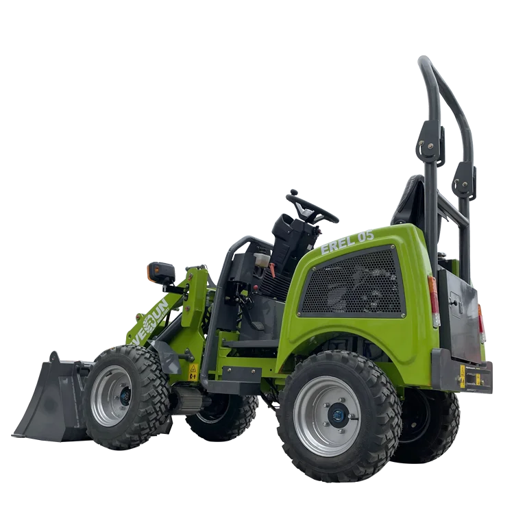 EVERUN 0.5ton EREL05 mini garden shovel farm compact small electric battery CE EPA wheel loader made in China