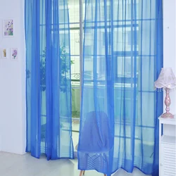 Modern Design bedroom Living Room white Window Screening Solid Door Curtain