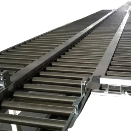 roller conveyor system/flexible expendable roller conveyor