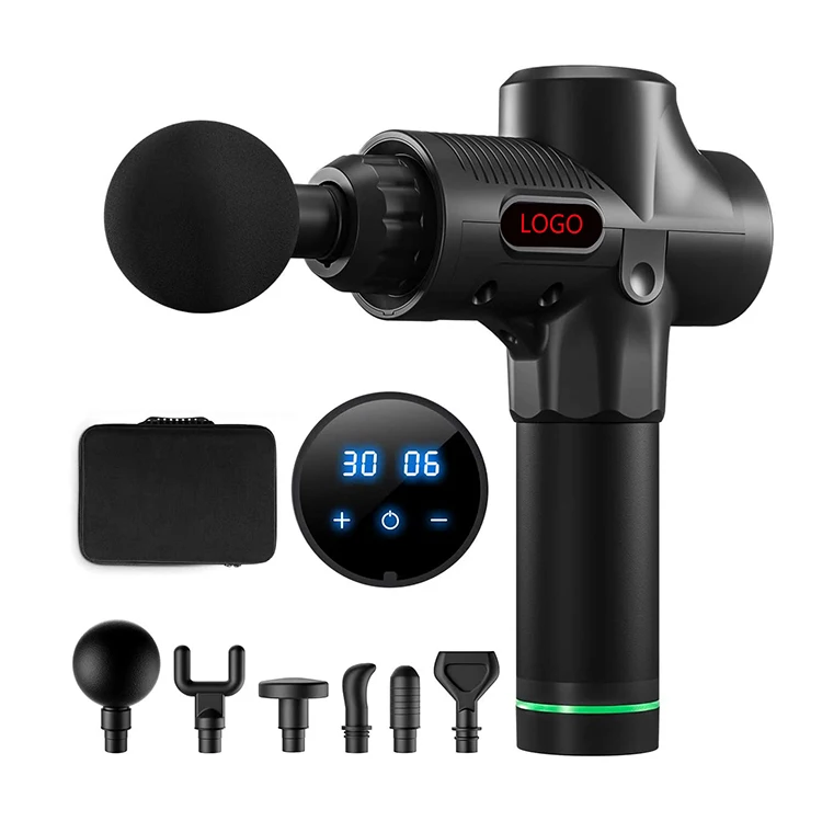 High Quality Brushless Electrical Deep Vibrating Tissue Fascia Muscle Massager Gun with Case