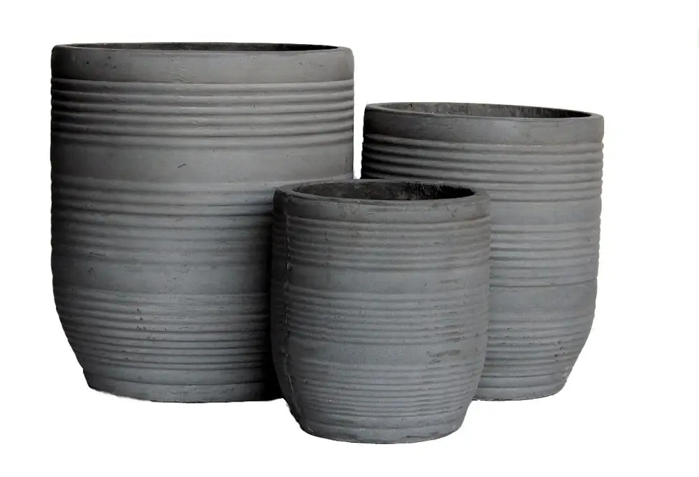 Antique Fiber stone flower pot set of 3