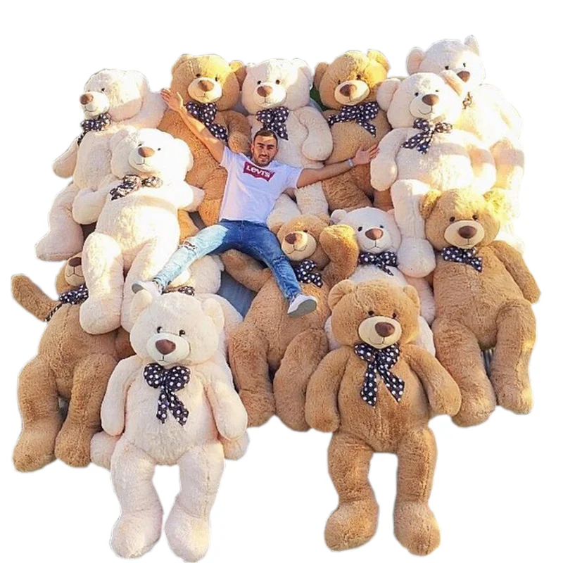 Niuniu Daddy 79in/200cm Giant Plush Peluches Empty Unstuffed Animal Soft Toy Teddy Bear SKin With