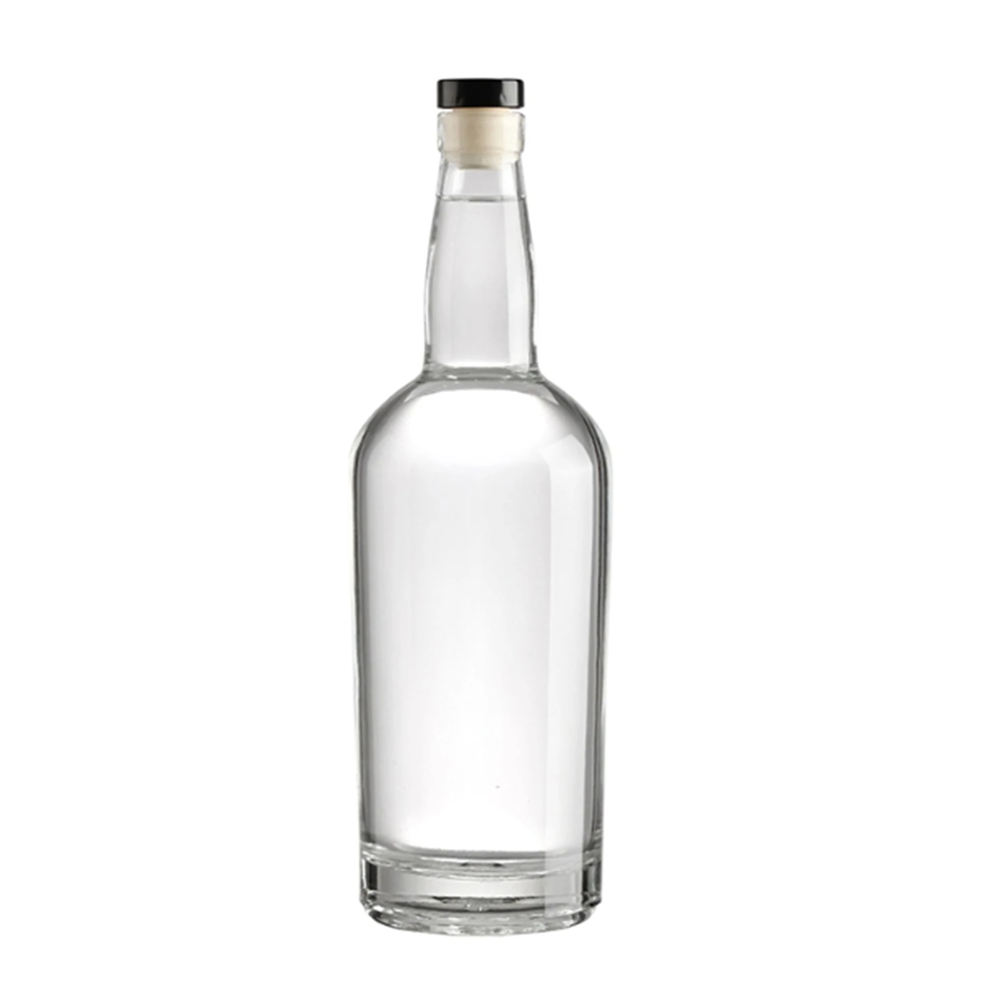 Wholesale empty 100ml 500ml 750ml Super Flint round Plum Tree Shochu Japanese whisky glass bottle with cork