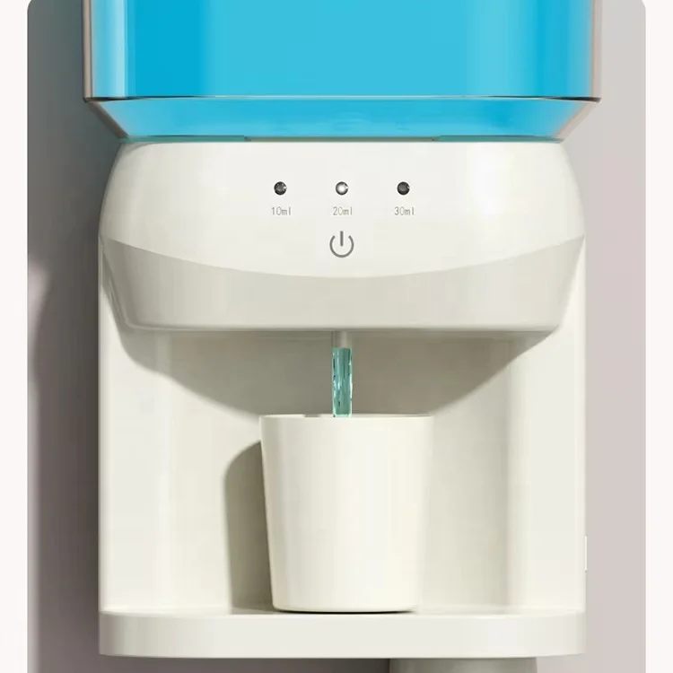 2025 Wall Mounting Automatic Mouthwash Dispenser With Magnetic Sensor Cup 600ML Water Tank for Household