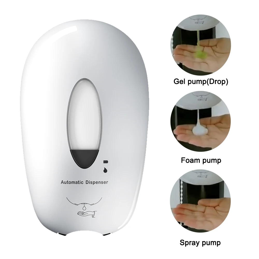 Spray Gel Foam Option Touchless Hand Sanitizer Dispenser with Sensor