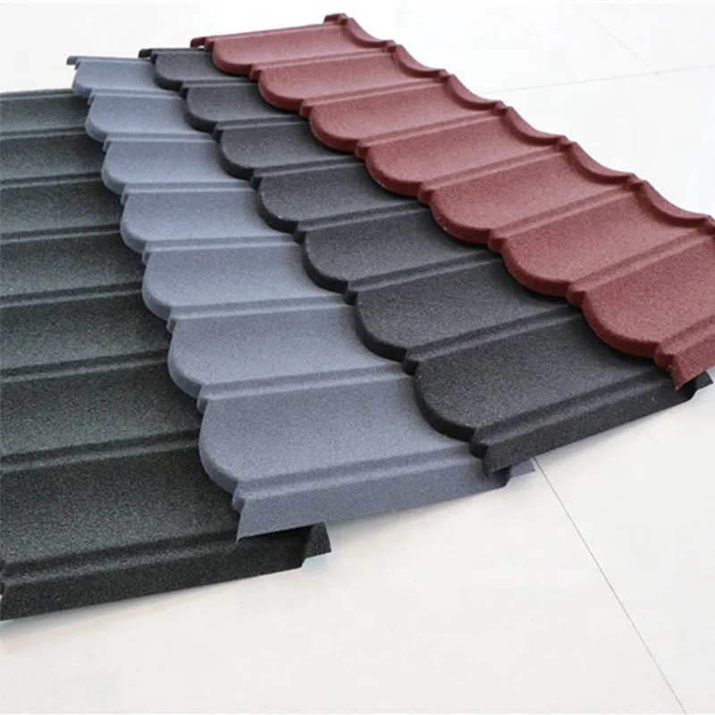 Good price China Factory whosale high quality Stone Coated Roof 0.35mm bond Tile Roofs Metal Stone Colored