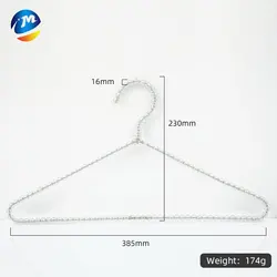 plastic wedding dress hanger adult pearl hangers 38.5cm adult clothes fashion pearl hangers for drying clothes coat sweater