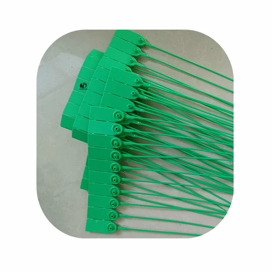 280mm Green Numbered Security Tags Plastic Tamper Proof Seals Zip Ties for Fire Extinguishers