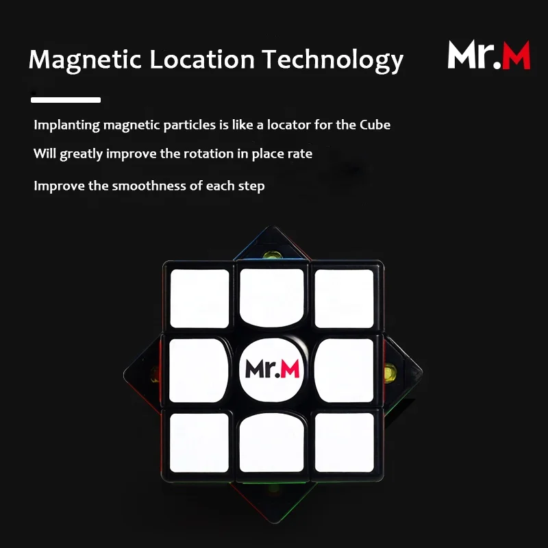 Sengso 3x3x3  Magnetic Magic Cube Gift Box Durable Black Bottom Educational Toys Speed Cubes Puzzle Toy