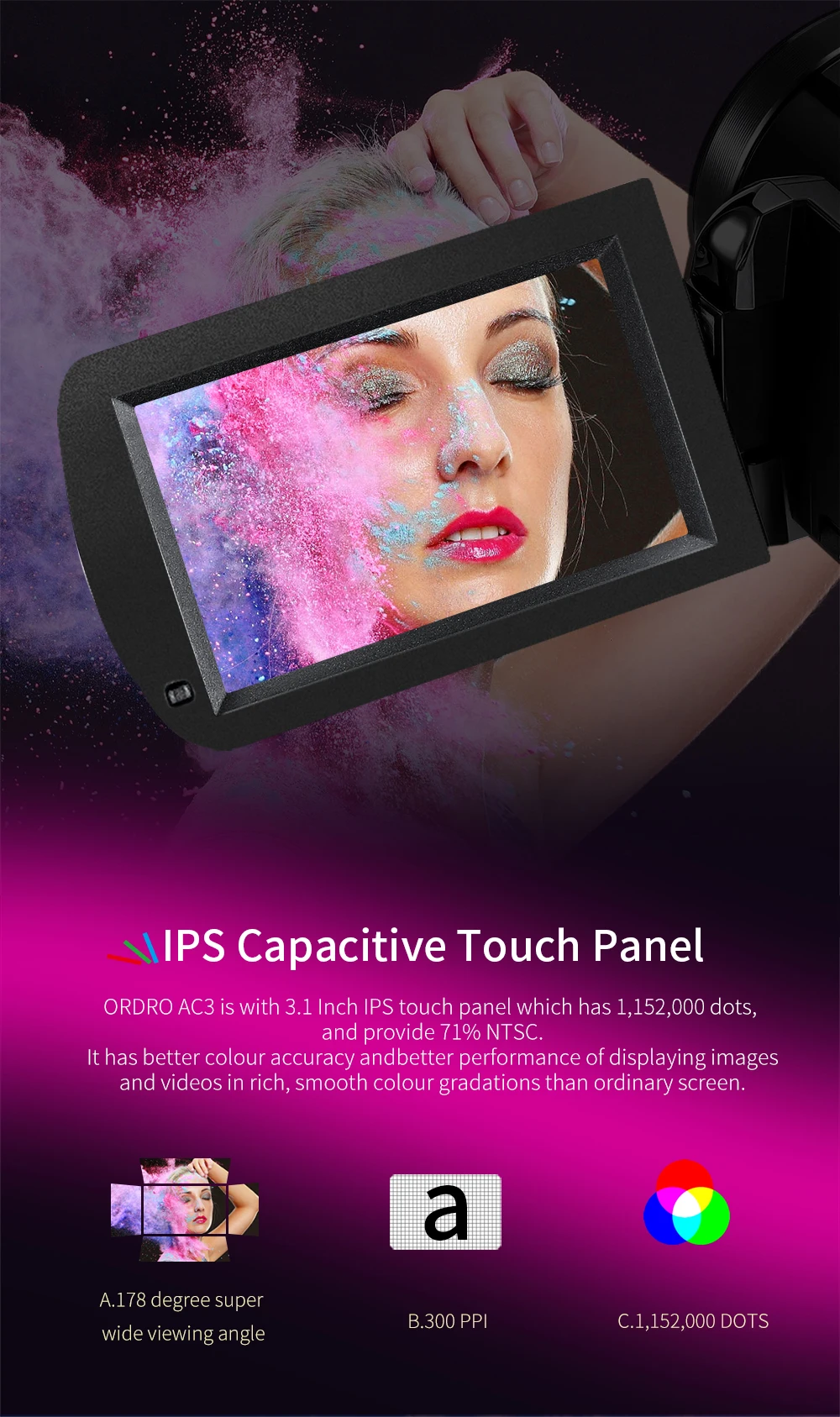 AC3 4K Wifi With External Accessories Ghost hunting infrared Night Vision Digital Video Camera