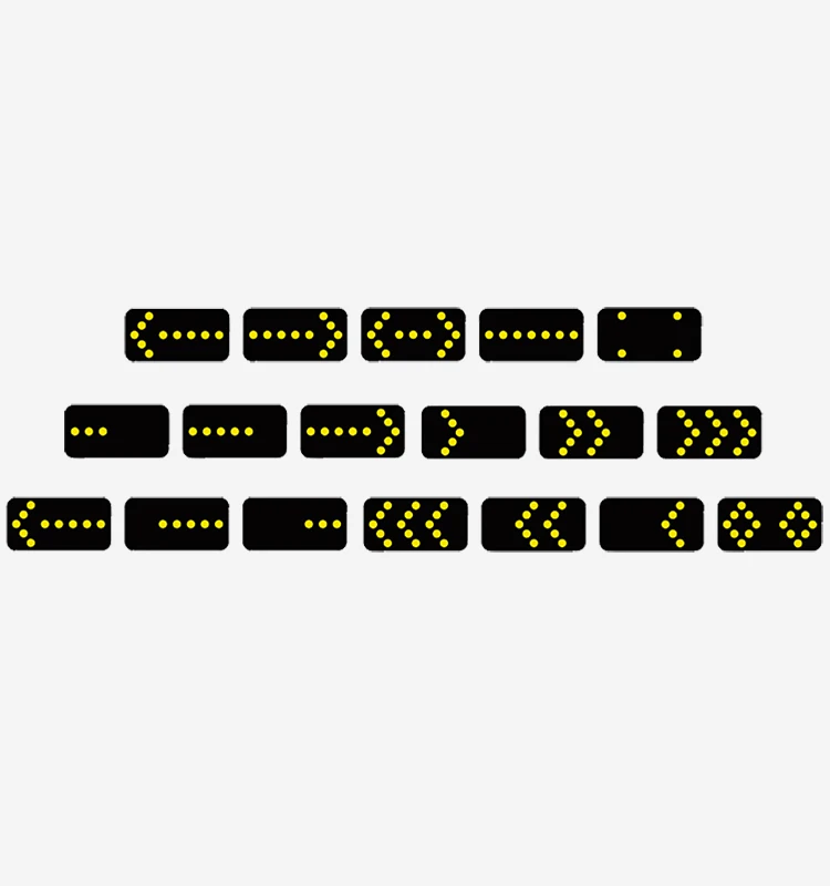 Mobile Traffic Mounted Trailer Led Flashing Arrow Board