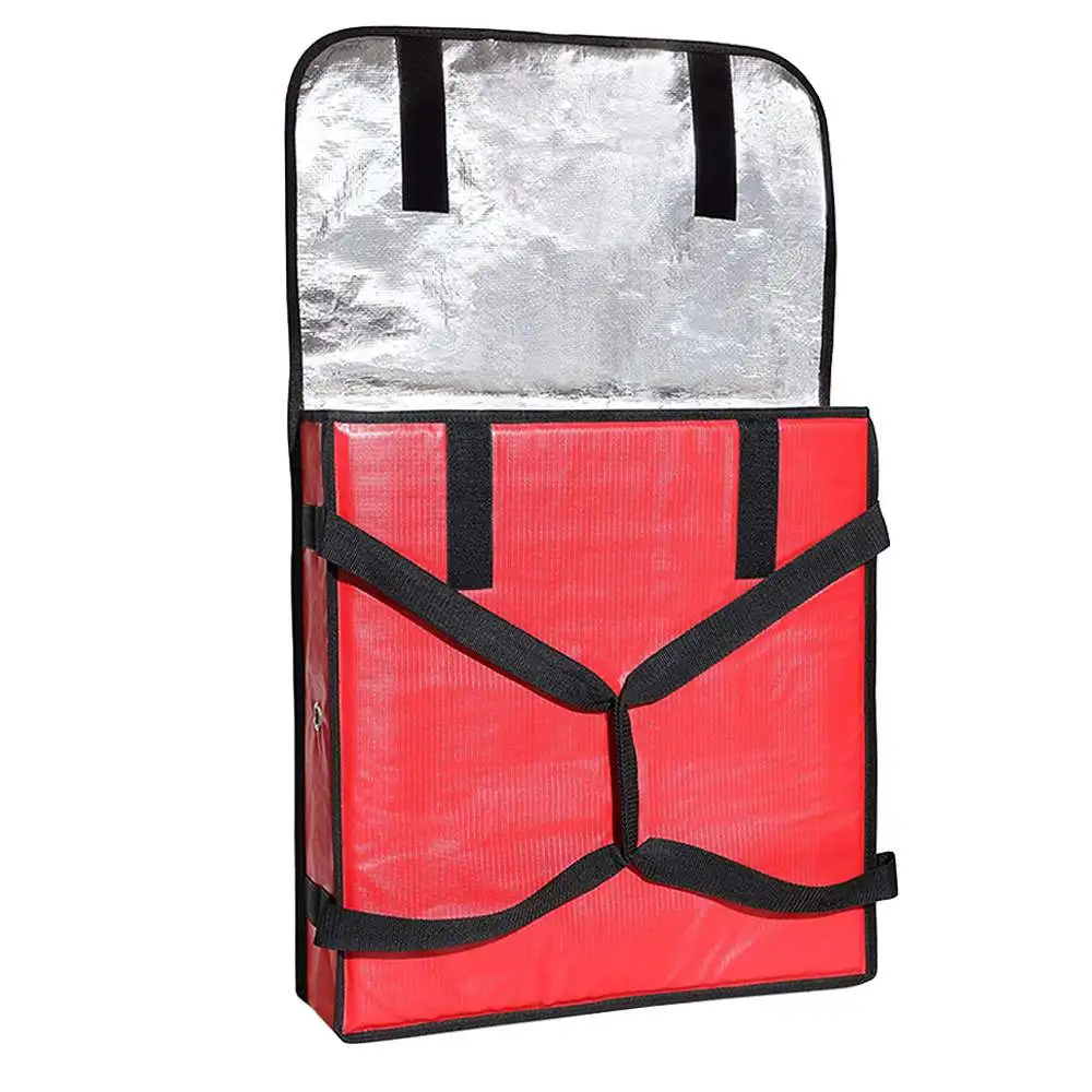Supplier OEM Insulated Customized RPET Commercial Aluminium Foil Pizza Food Delivery Cooler Ice Bag Lunch Carry Termic Box