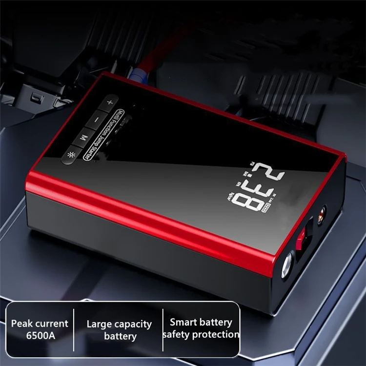 Peak Current 1200A Portable Booster 6400 mAh Compressor Car 24v Portable Jump Starter
