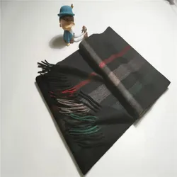 Manufacturers wholesale new plaid cashmere scarf shawl pure mongolian cashmere