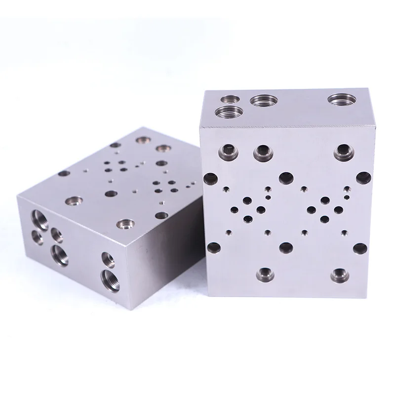 Non-Standard Design CNC Machined Hydraulic System Valve Block Multi-Specification Aluminum Alloy Supply