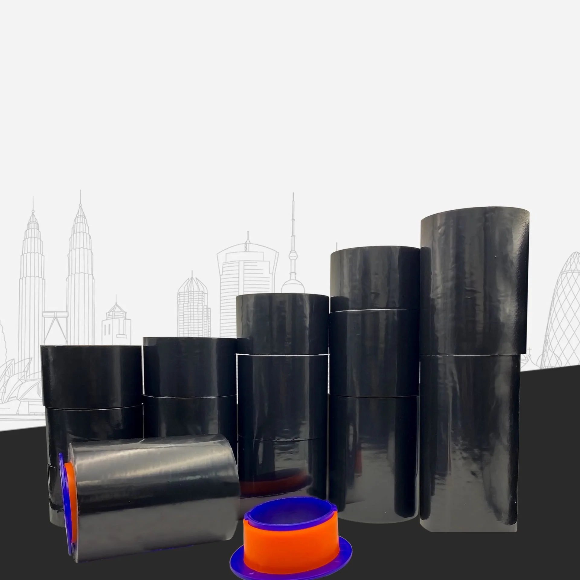 Manufacturers wholesale high viscosity PE black film aluminum alloy door and window protective film