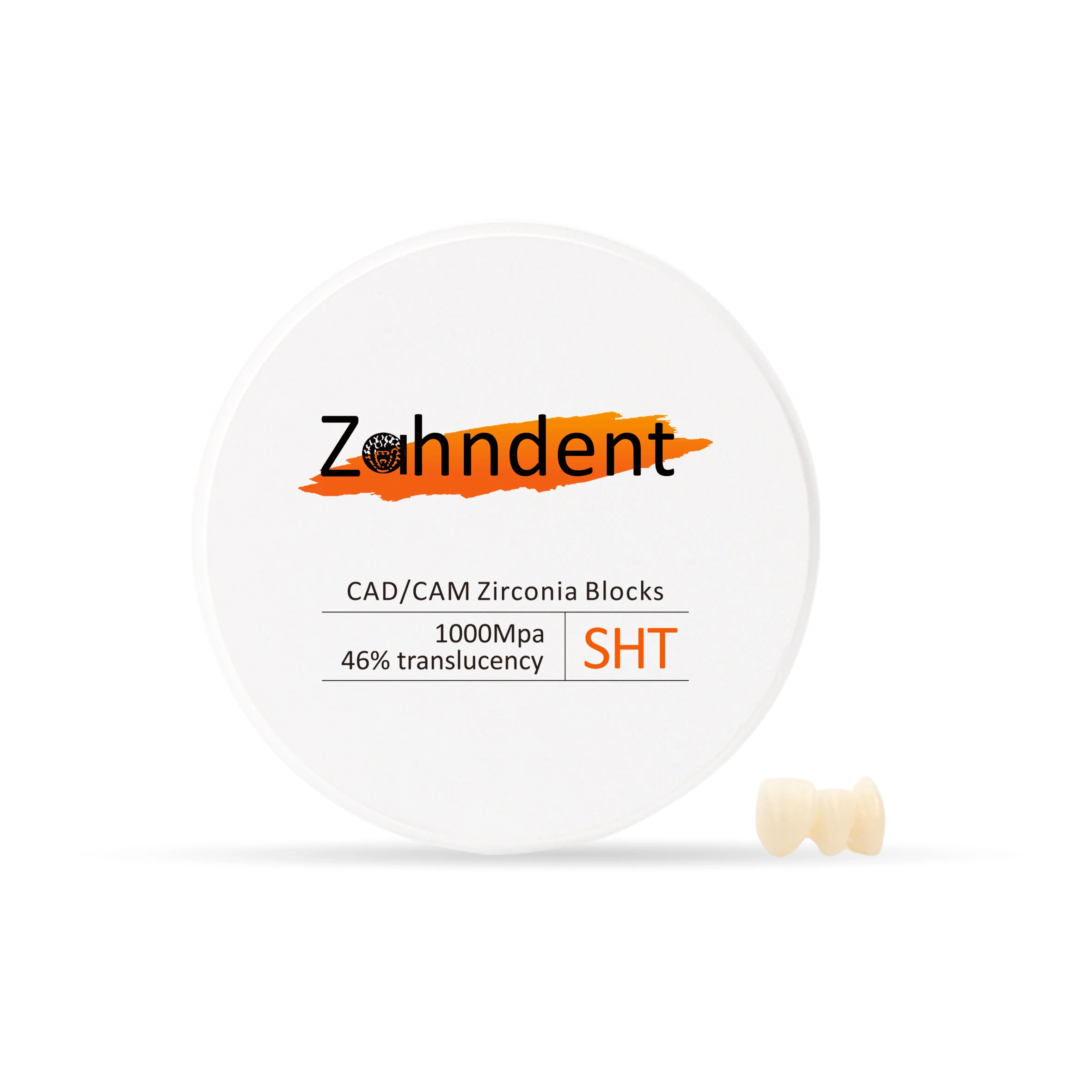 Fast Delivery SHT White zirconia Block High Translucency 46% Dental Consumables