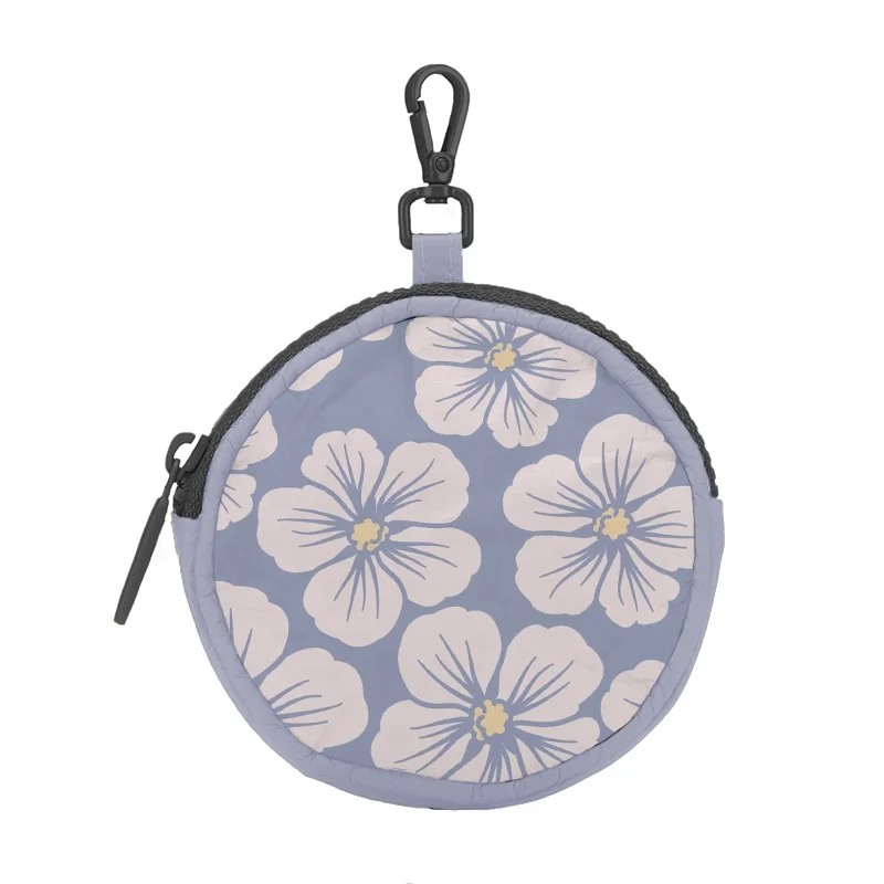 Custom Simple And Casual Portable Coin Cute Wallet Tyvek Mini Coin Bag Keychain