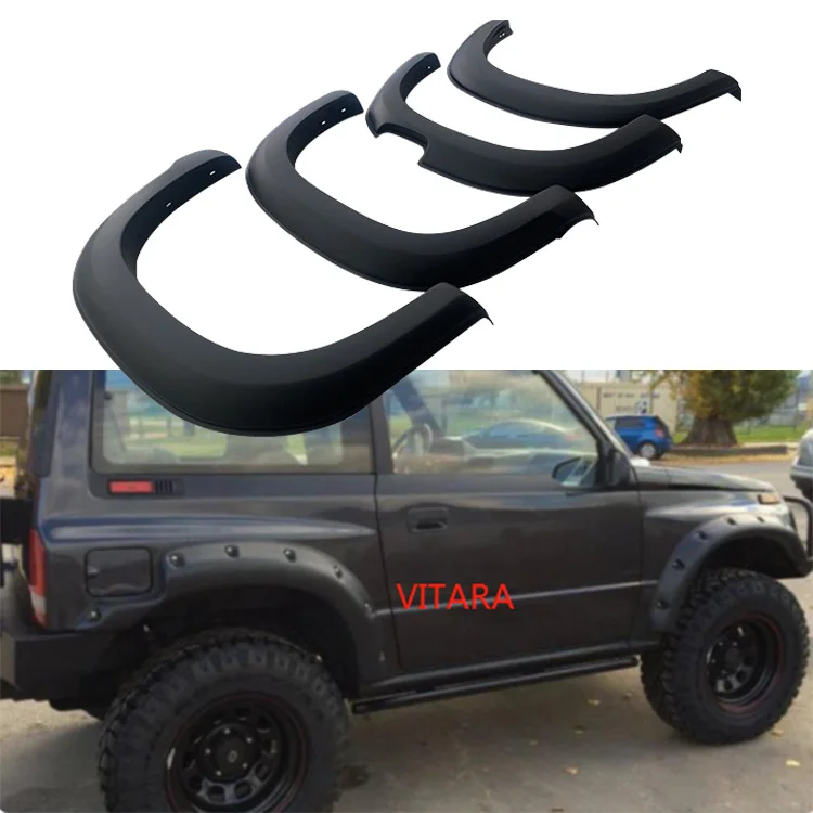 ABS CAR WHEEL ARCH FENDER FLARES for 4x4 wrangler jk jl pajero jimny navara d40 patrol y61 ranger land cruiser lc80 prado hilux