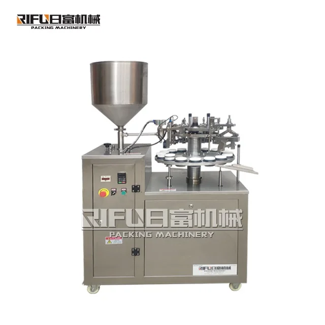 The Newest Semi Automatic Plastic Tube Filling Sealing Machine / Soft Tube Filling And Sealing Machine / Pap Tube Filler Sealer