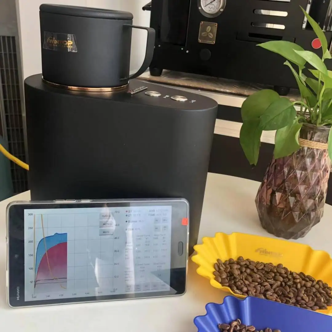 WS-Q5 полностью автоматическая обжарочная машина для кофе с разными данными о запекании