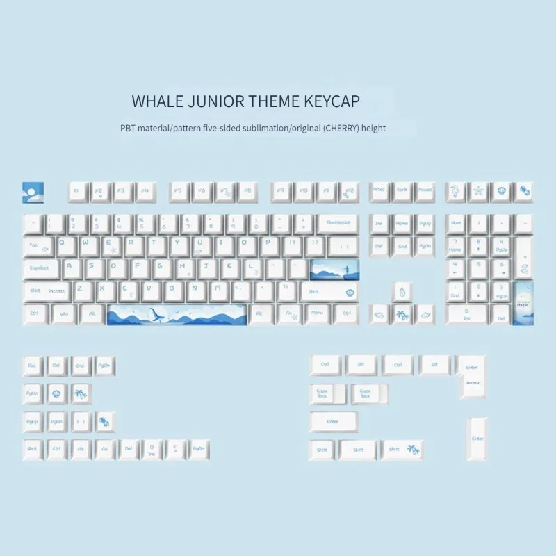 AFLION  Vintage Laker Kitty Gpu Ducky Cotton Candy Keycaps Storage Box Packaging