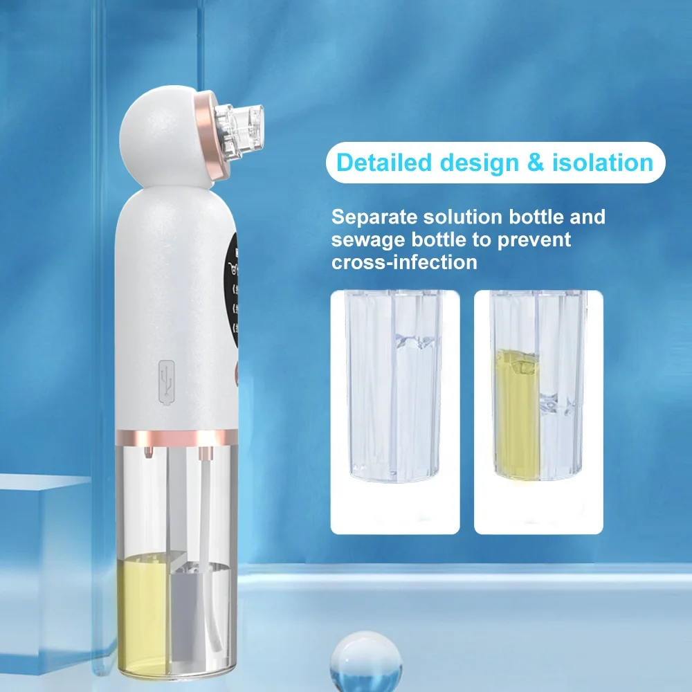 Face Vacuum Pore Cleaner Needle Acne Pimple Removal Black dot Nose Mask Deep Facial Cleaning Small Bubble Blackhead Remover