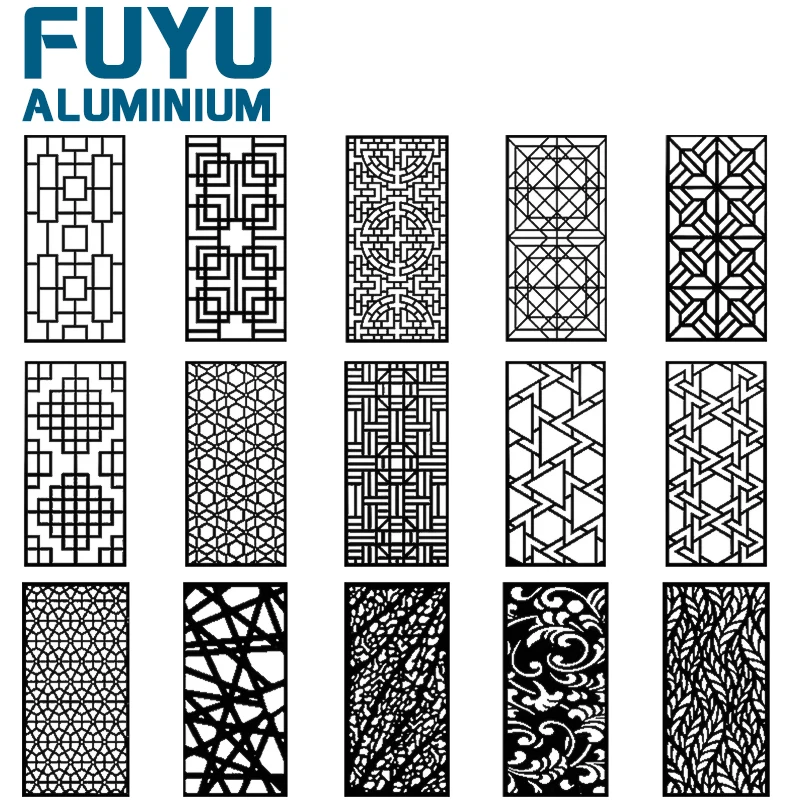 Garden Cutting Laser Cut Iron Wooden Wall Wood Privacy Fencing Panel Metal Aluminum Garden Border Fence