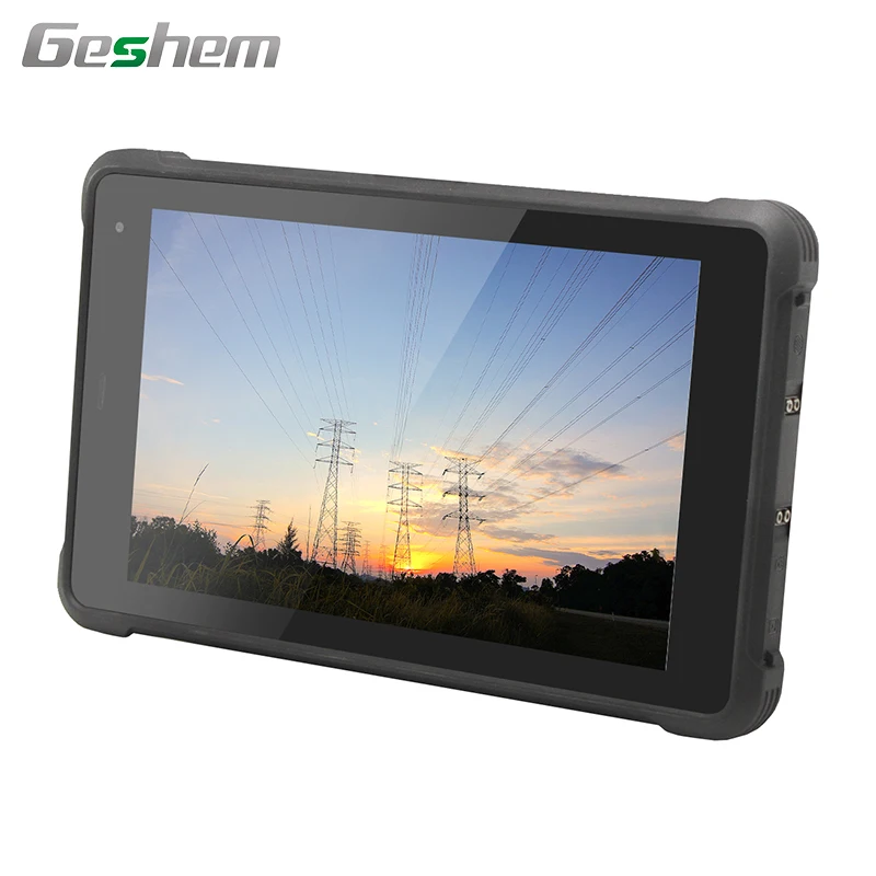 8 inch handheld rugged tablet IP67 Android 10 GMS waterproof and dustproof 1000 nits vehicle chaging bracket option for warehous