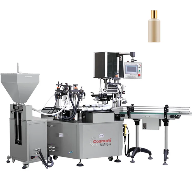Explosion Proof Oil Cosmetic Jar Bottle Full Automatic Line Of Filling Capping And Labeling Machines