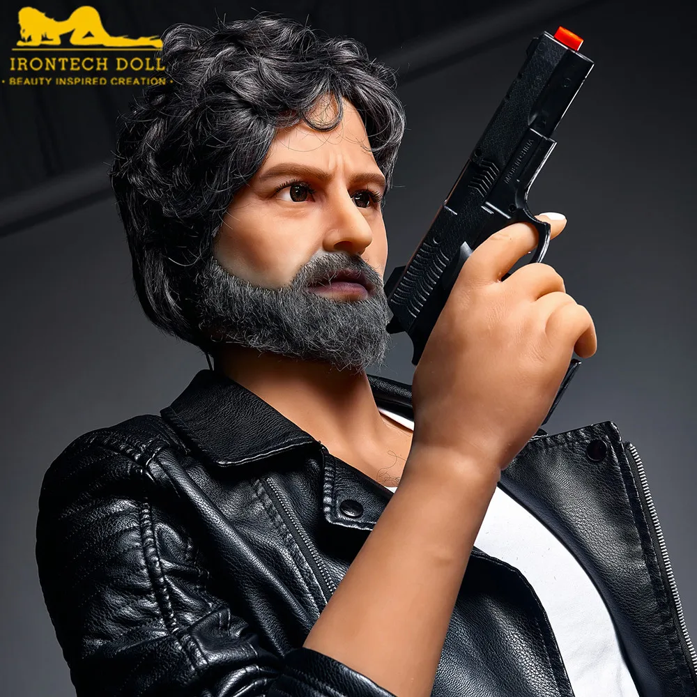 Factory Direct Supply Customized  IronTech 175cm old man with whisker sex doll TPE